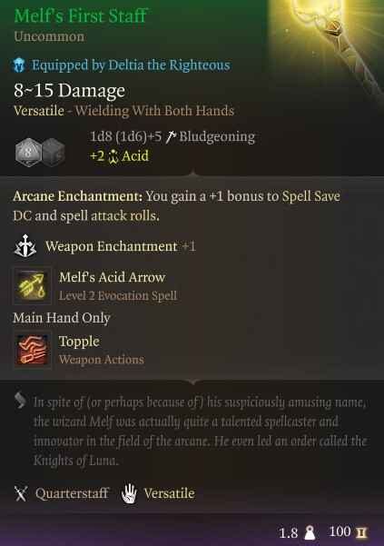 Melf's First Staff .